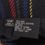 Classic clueless 100% wool tartan plain mini skirt size 10p Photo 9