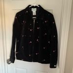 The Quacker Factory Crystal Stud Black Velvet Holiday
Martini Zip Jacket Small Photo 9