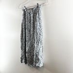 Emerson Fry Pull On High Waisted Drawstring Midi Skirt Leopard Blue XS Photo 5