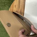 Madison West Tan ‎ Crossbody Purse Wallet With Bow Photo 6