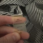 Calvin Klein  Gray‎ & White Striped Boho Wide Bell Sleeve Button Down Dress Sz 6 Photo 7