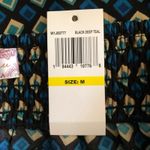 Band of The Free NWT Women’s Colette Deep Teal Diamond Print Mini Skirt Medium Black Photo 11