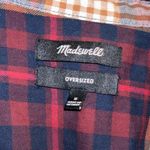 Madewell  Oversized Ex Boyfriend Rylan Plaid Flannel Button Down Shirt Photo 4