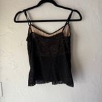 Y2K Cookie Cami Black‎ Lace Sheer Whimsigoth Lingerie Tank Top Large Black Photo 4