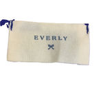 Everly Womens Chevron Striped Blouse Size Small Blue White Polyester Pullover Photo 2