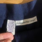 Vintage 90s Fundamental Things Shorts Y2K 14 Navy Pleated High Rise 31” Waist Blue Photo 2