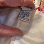 Talbots Pants Women 16 16W Cream Floral Pure Silk Side Zip Tapered High Rise Photo 7