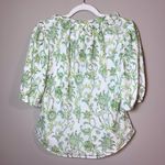 Cinq à Sept Cinq a Sept Seraphina Ivy Paisley Puff Sleeve Ruffle Blouse Green S Photo 6