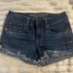 American Eagle Outfitters Blue Jean Shorts Distressed Cut-Offs Photo 0