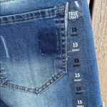 True Craft Super Soft Stretch Jean Cutoff Shorts Tru Craft Distressed Denim Womens 15 New Photo 9