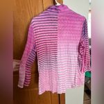 David Cline Pink and Purple Striped Shirt Size L Photo 2