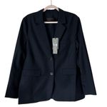 Jenni Kayne  NEW Women’s Brentwood Blazer‎ Navy Blue Wool Blend Size 10 Photo 3