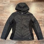 Spyder Spider Lightweight Hooded Women’s Black Quilted Puffer Full Zip Size Medium Photo 0