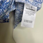 Reformation two piece set in floral blue crop button down top high rise pants 2 Photo 6