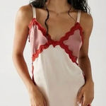 Free People | Intimately On the Rise Satin Lace Trim Tie Back Chemise | Medium Photo 0