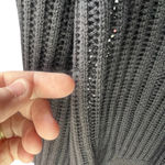 Coldwater Creek NWOT  Black Knit Cardigan Without Buttons Size Medium Photo 3