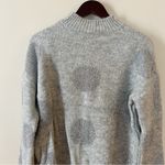 Koton Gray Metallic Sparkle Polka Dot Mock Neck Sweater Size Small NEW Photo 8
