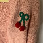 Luna Ivy: Pink Cherry Embellished Sweater Photo 3