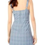 Bebop Nordstrom Grommet Metal Hardware Sleeveless Blue Plaid Mini Dress XL Photo 1