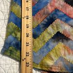 Peck & Peck  size medium blouse zig zag chevron print semi sheer top 3/4 sleeves Photo 3