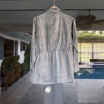 Vera Wang Simply Vera  Animal Print Wind Breaker Gray Size XS Photo 1