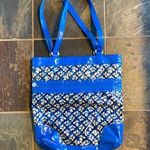 Vera Bradley “Blue Lagoon” Patterned Frill Tote Photo 0
