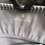 Athleta Heather Grey & White Striped Athletic Bra Tank Top Photo 9