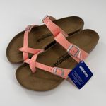 Birkenstock  Mayari Coral Peach Leather Sandals NWT Photo 1