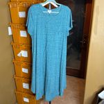 LuLaRoe  Teal Carly Dress Size 3X Photo 1