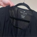 American Eagle  Soft & Sexy Black Long Sleeve Top Photo 1