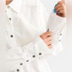 Free People Freya Poplin Button Up Shirt White Size XS Photo 10