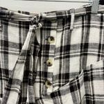 Free People  After You Plaid Maxi Skirt, Black & White | Size Small Photo 4