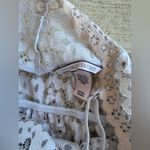 Victoria's Secret  White Eyelet Floral Bodysuit Chemise, Size Small Photo 3