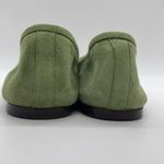 J.Crew Womens 7.5 Shoes Manhattan Loafers Green Suede Blue Ribbon Made In Italy Photo 5