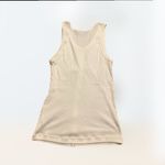 Bebe 2000s Women's Y2k white tank w/gold line ribbon detail Size S Photo 5