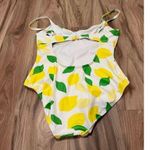 Kate Spade  NWT Yellow Lemon One Piece Swimwear Sz M Photo 1