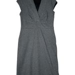 Cache Dress Women 6 Gray Sheath Office Career Business Preppy Neutral Minimalist Photo 0