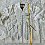 Free People New Sandrine Rose by  off white Women’s Moto Jacket size Small Photo 6