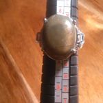 Venus Jasper and Sky Blue Topaz Stainless Steel Ring (Size 7) Photo 4