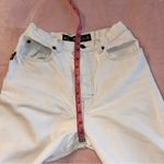 Sasson vintage white high rise skinny jeans heavily distressed 24 inch waist Photo 7