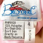 Jovani Beyond  Pink Embroidered Evening Gown 4 Lace-Up Corset Back Mermaid Prom Photo 7