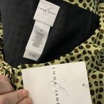 Emma James Polka Dot Midi Dress 14 Green Brown Ruffle Zipper NEW Photo 6