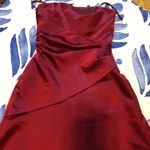 Alfred Angelo Elegant Burgundy Satin Evening Dress 6 Photo 4