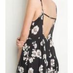 Brandy Melville Black Floral Jada Mini Dress - One Size Photo 7