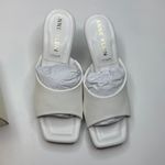Anne Klein  Women's Jerilyn Square Toe Dress Sandals- White- Size 7 Photo 8