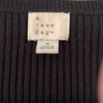 A New Day Adorable black short sleeve cotton sweater Photo 1
