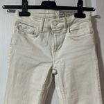 All Saints | White Frayed Hem Skinny Jeans Mast Size 24 Photo 1