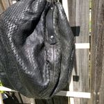 Kooba  Black Leather Mesh Purse Handbag Photo 2