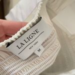 La Ligne Claire Midi Dress in Ivory White Size Medium Photo 5