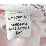 Nike  Dri Fit women’s racer back tank top vented polka dots peach activewear run Photo 4